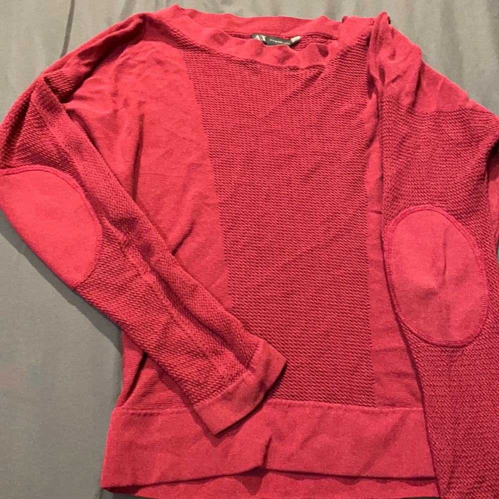Armani exchange burgundy long sleeve